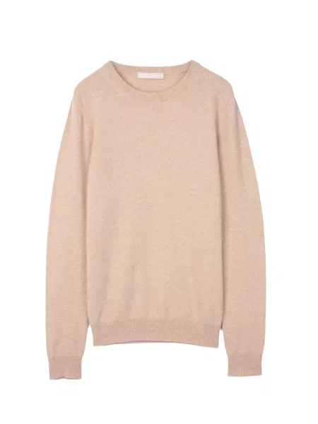 GOBI Cashmere Pulover Women's Essential Cashmere Crewneck Sweater' bej