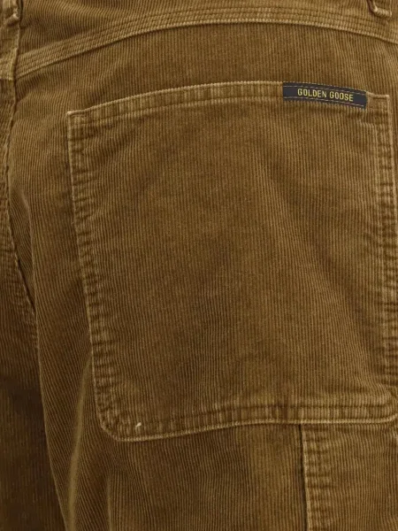 Pantaloni Golden Goose de catifea cord maro