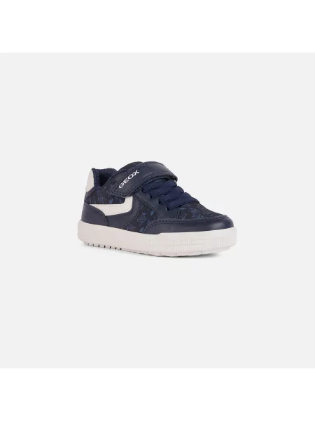 Juniorská obuv Geox Arzach ocean blue/stazony white modrá