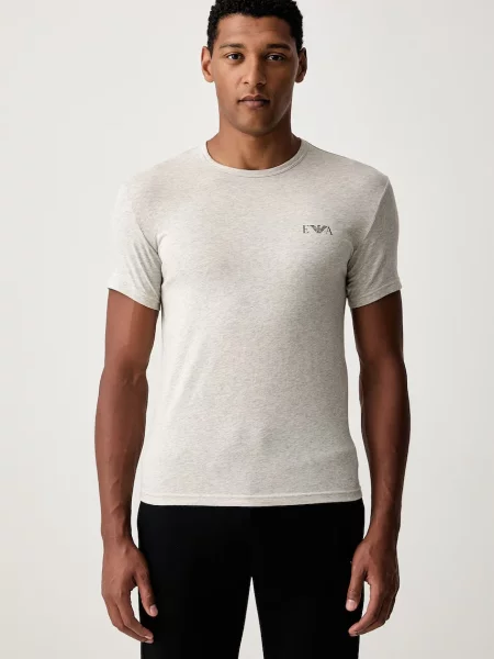 Emporio Armani Underwear tricou loungewear bărbătesc din cu negru