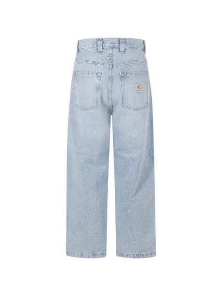 Blugi Carhartt Wip cu autograf albastru