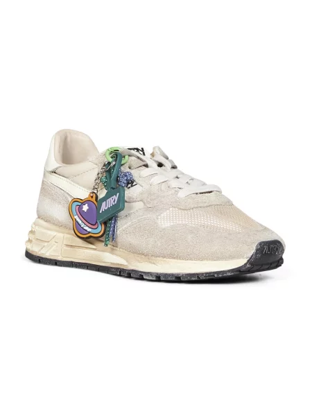 Sneakersy Autry skórzane retro beżowe
