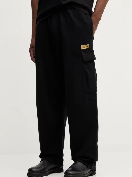 Versace Jeans Couture pantaloni de trening din uni negru