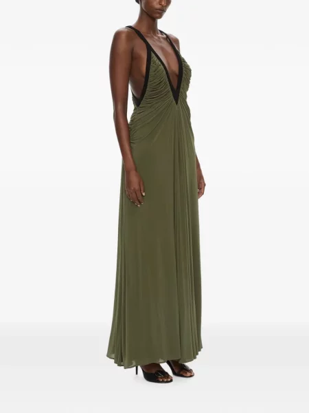 Rochie maxi Christopher Esber verde