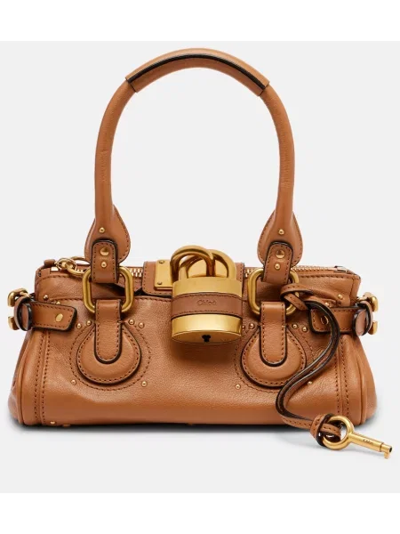 Geanta de piele Chloé din piele maro