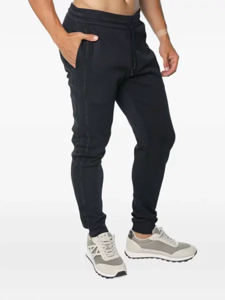 Futó nadrág Armani Exchange autogrammal kék