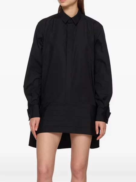 Rochie tip cămașă Sacai negru