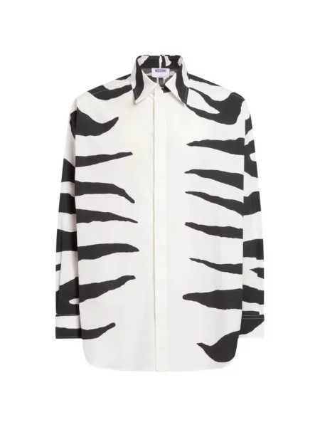 Cămașă Moschino din poplin alb