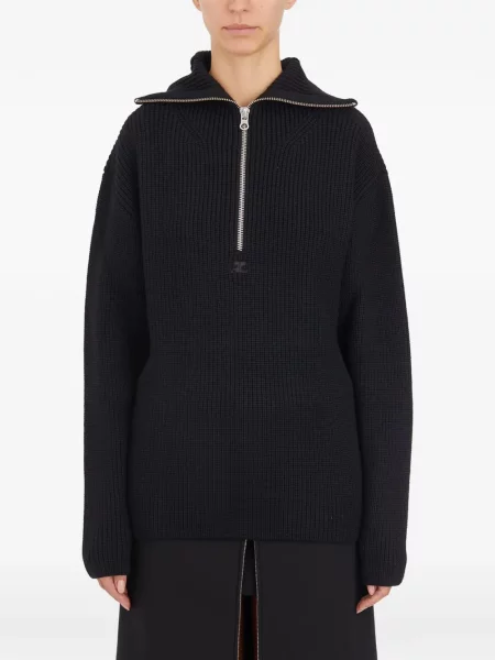 Pulover Courreges de lână negru