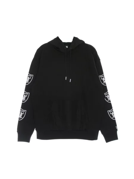Bluza z kapturem New Era z przetarciami czarna