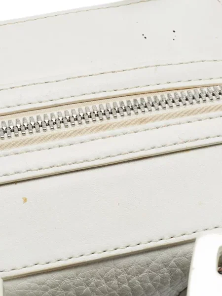 Geantă Alexander Wang din piele cu cataramă alb
