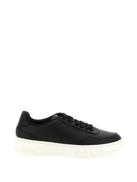 Sneakerși Boss cu șireturi din dantelă negru