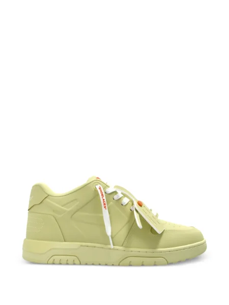 Sneakerși Off-white cu șireturi din dantelă alb