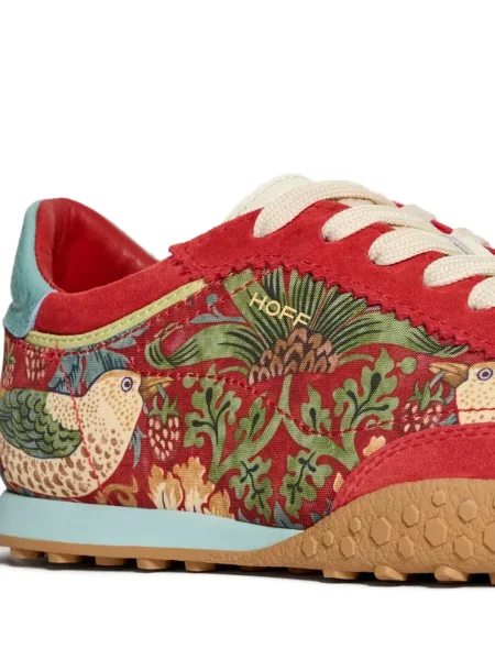 Sneakerși Hoff cu model floral cu imagine roșu