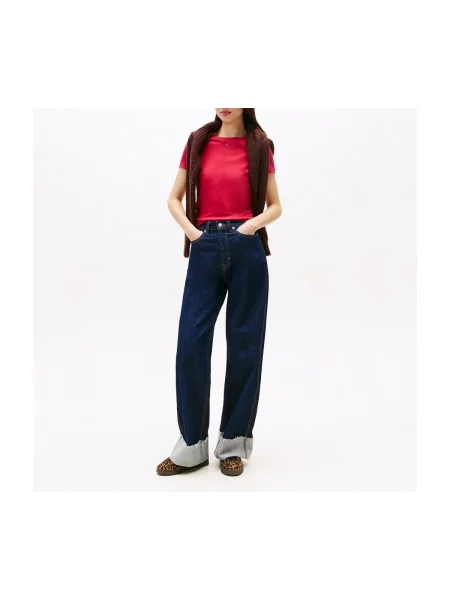 Majica Tommy Jeans ružičasta