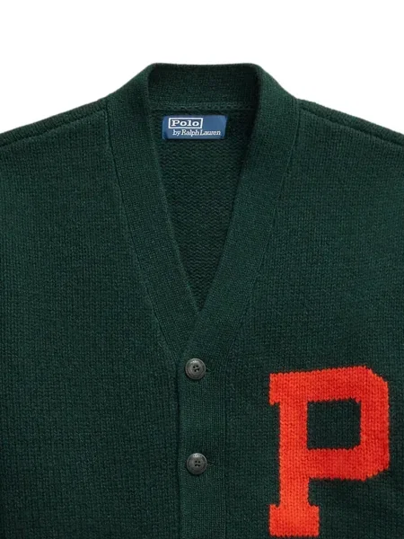 Μικρός κασκέτο Polo Ralph Lauren με χαμηλή μέση υφαίνω διαγωνίως πράσινο