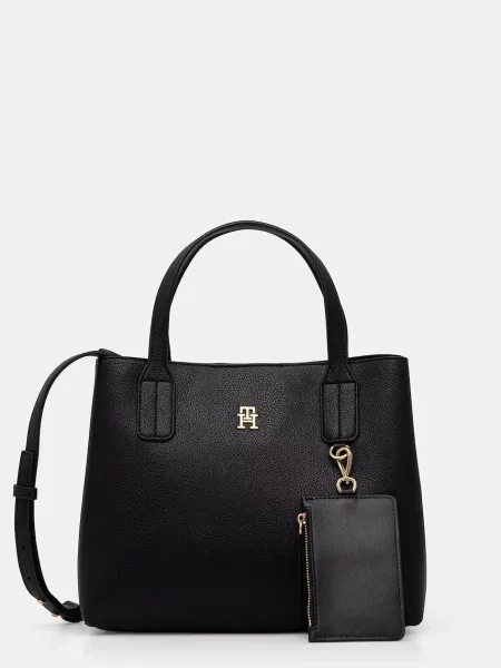 Rucsac Tommy Hilfiger din piele negru