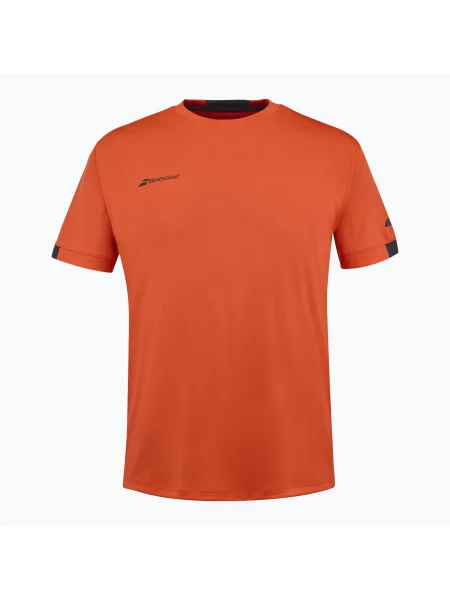 Детска тениска Babolat Play Crew Neck Jr fiesta red червено