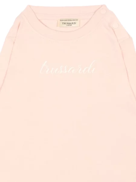 Koszulka dziecięca Trussardi różowa