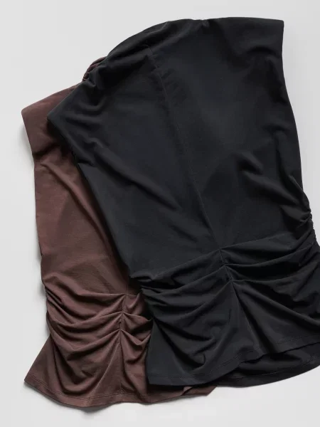 Reserved Топ з модалу коричневий