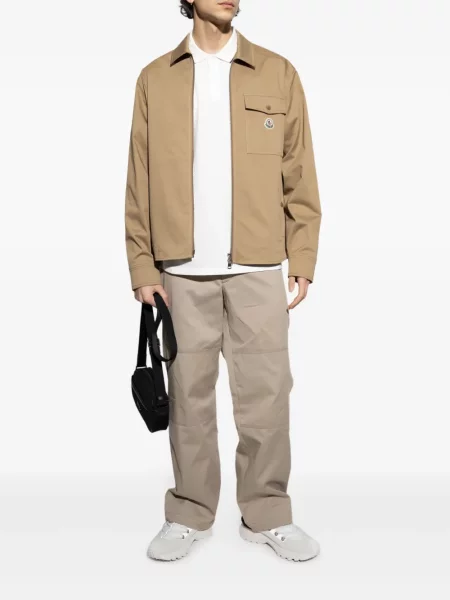Polo Moncler alb