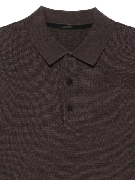 Lung tricou polo Rrd maro