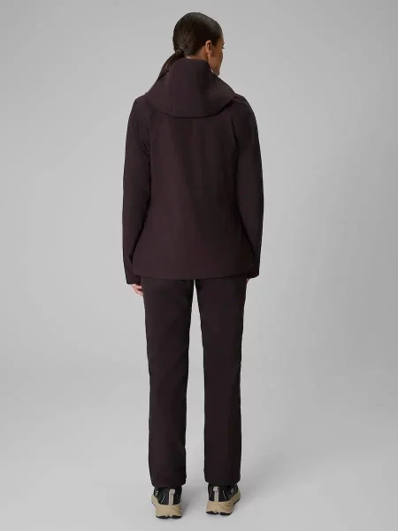 Spodnie trekkingowe softshell wiatroodporne 4F brązowe