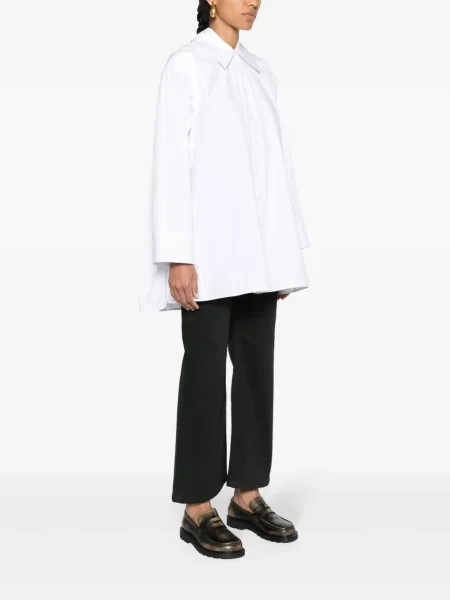 Cămașă Jil Sander din poplin alb