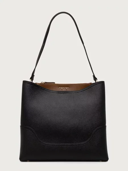 Geanta hobo Twinset negru