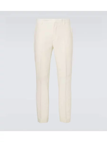 Lanena obleka ukrojena obleka Polo Ralph Lauren bela