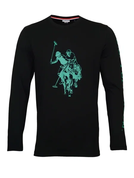 U.S. POLO ASSN. Póló zöld fekete