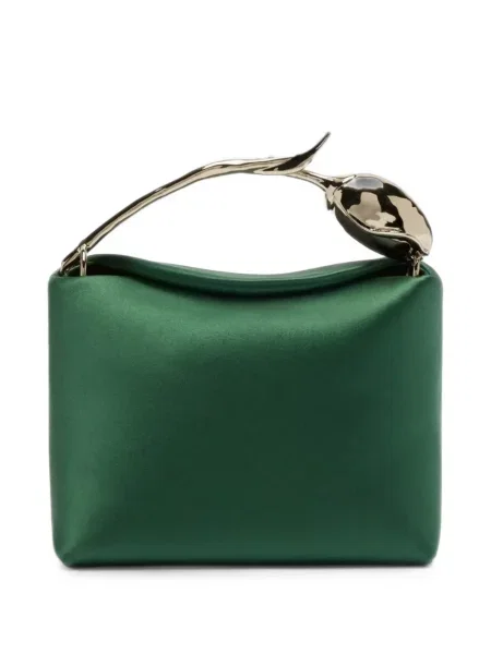 Geantă shopper Erdem cu model floral verde