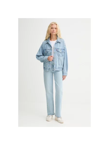 Levi's kurtka jeansowa przejściowa niebieski