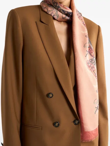 Fular Etro cu model paisley din jacard