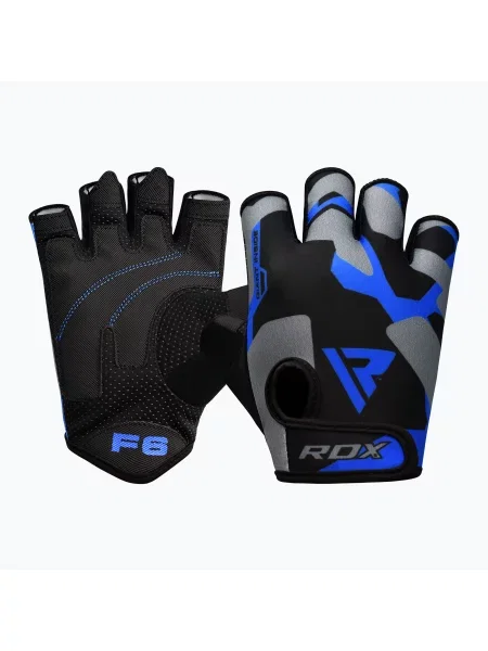 Тренировъчни ръкавици RDX Sumblimation F6 blue синьо