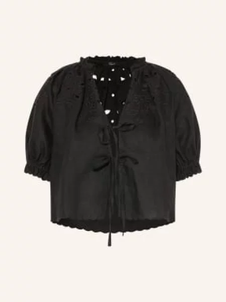 Rails Bluzka Lizbeth Z Ażurową Koronką schwarz czarna