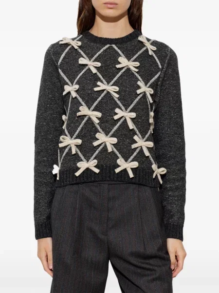 Pulover Moschino cu funde gri