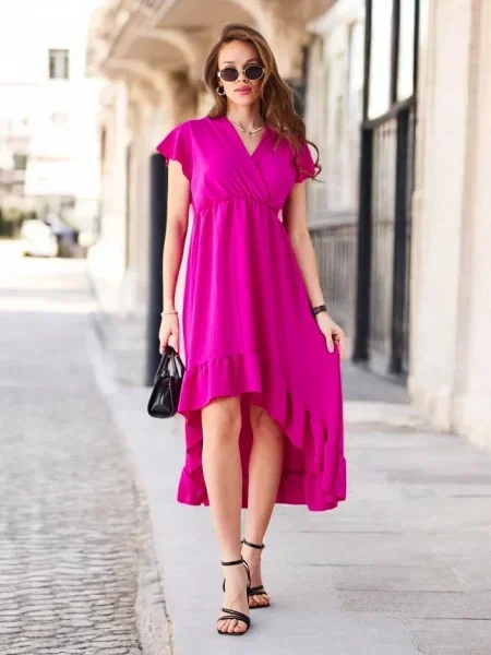 Obleka midi obleka Resti nad koleni črna