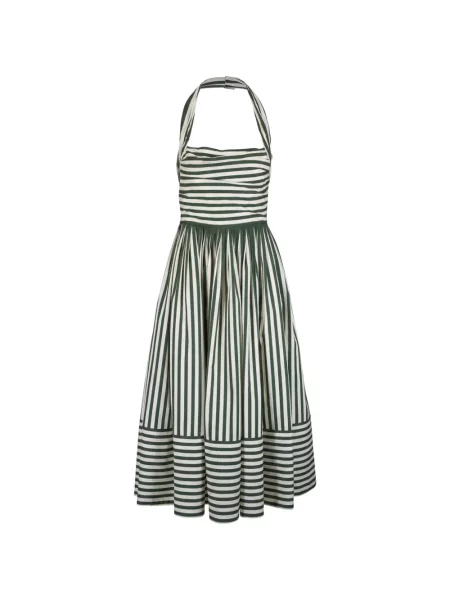 Rochie maxi Carolina Herrera cu gât halter verde