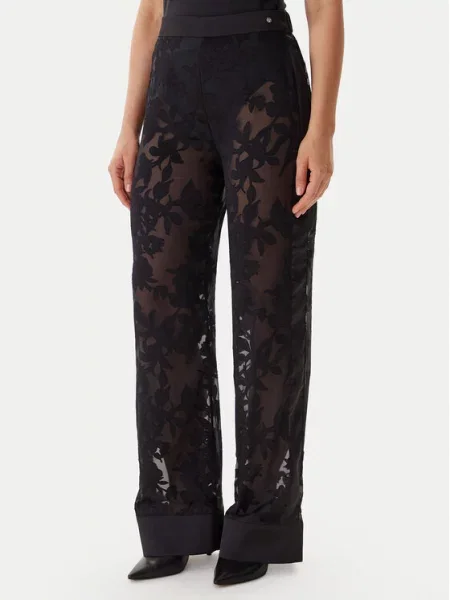 Guess Штани з тканини чорний