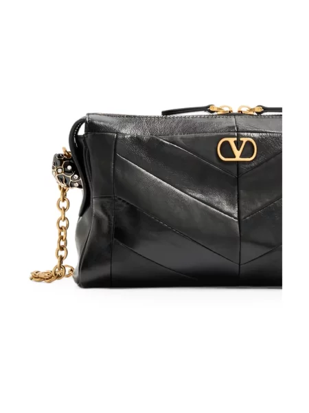 Torebka crossbody Valentino Garavani skórzana czarna