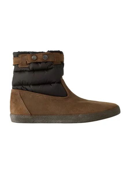 Buty do kostki Moncler z logo brązowe