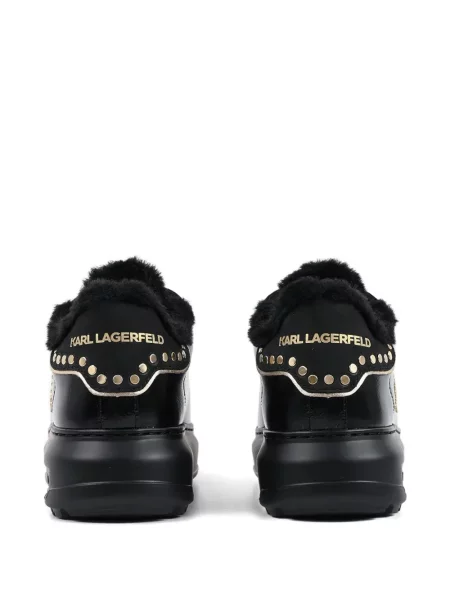 Sneakerși Karl Lagerfeld din piele negru
