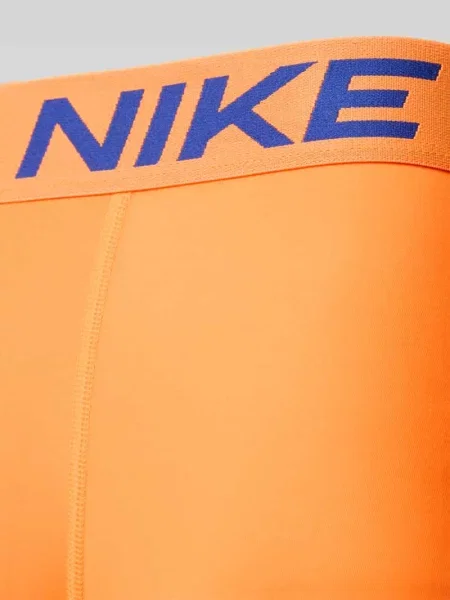 Majtki i obcisłe bokserki z napisem z logo w zestaw 3 szt. Nike pomarańczowe