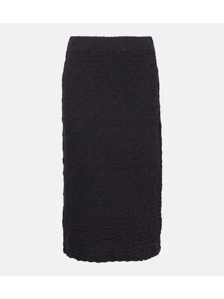 Fustă midi Vince până la genunchi albastru