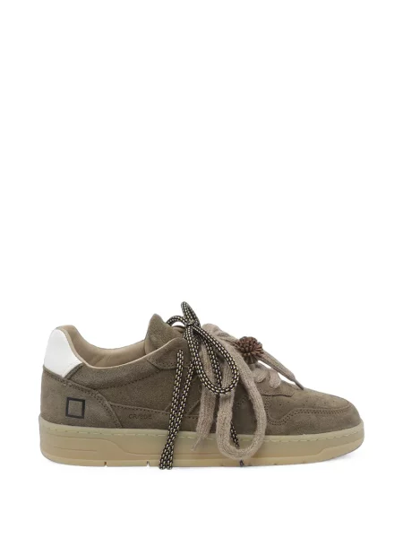 Sneakerși D.a.t.e. din piele de căprioară verde