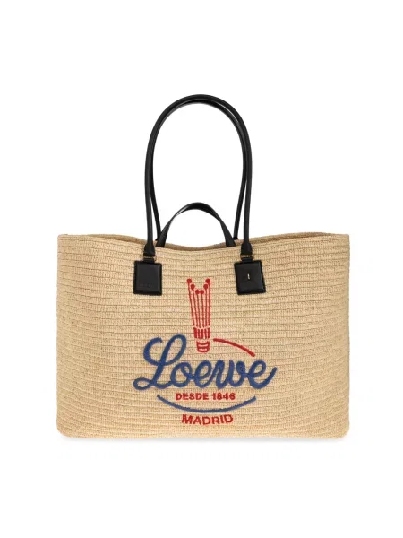 Shopperka Loewe skórzana beżowa