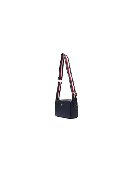 Tommy Hilfiger Ročna torba Th Joy Camera Bag Corp Mornarsko modra bela