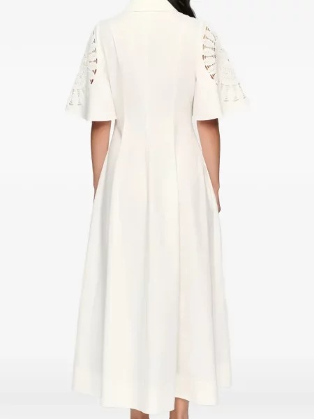 Midi šaty Clea bílé