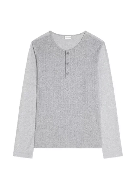 Tricou Dries Van Noten cu nervuri gri